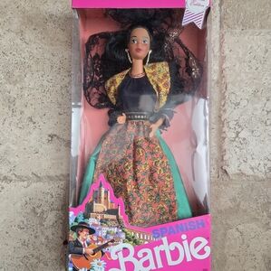 Barbie Spanish Doll with Vibrant Floral Dress